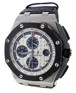 Audemars Piguet Royal Oak Offshore Stainless 44mm 26400.so AP Leather + Warranty