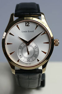 Louis Erard massiv goldene schweizer Armbanduhr sehr flach! 18K 750/-
