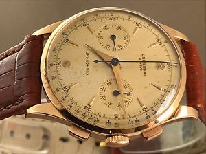 WRISTWATCH vintage UNIVERSAL GENEVE ORO ROSA 18 KT  UNI COMPAX CHRONO cal 285