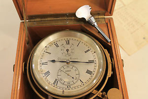 ANTIQUE MARINE CHRONOMETER!!!! - THOMAS MERCER - YEAR 1957 - WITH PAPERS!!!