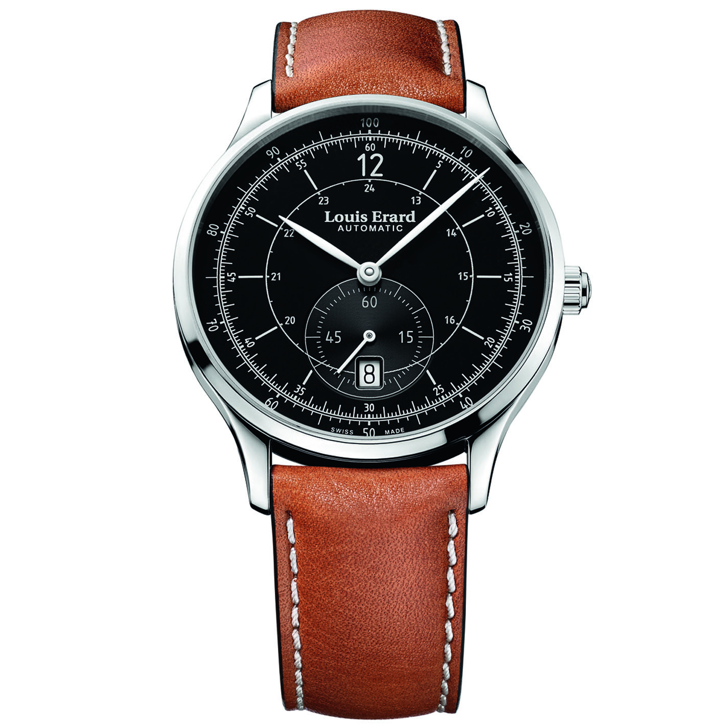 Louis Erard Mens Leather Band St