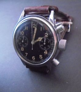 Ultra raro WWII Glashutte Tutima cronografo militare mint conditions 1945