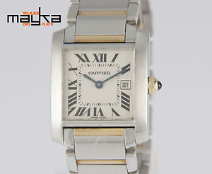 Cartier Tank Francaise Steel and Gold 2465