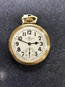 Rare 1953-1954 Ball 999B Official Standard Cleveland Pocket Watch 21 Jewels.