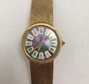 Lucien Piccard 14k Solid Gold  Swiss Wristwatch