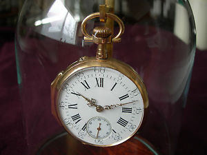 (EXT. RARE) 1902 circa, French, C. Crettiez, 14k Gold Pocket Watch w/ Display!!!