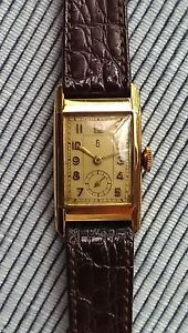 Vintage Glashutte Original Men’s 14K Solid Gold Watch