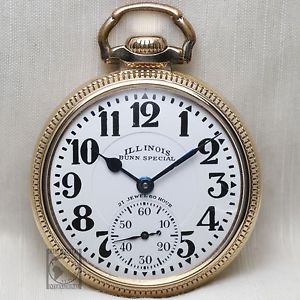 1932 Illinois Bunn Special 161A ELINVAR 60 HOUR Type IIP Pocket Watch 16s