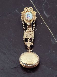 VERGE FUSE IN GOLD 18K AND CHATELAINE WITH ENAMEL
