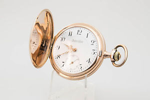 585er Audemars Freres Savonette 14kt - 2 Deckel + Gehäuse Gold / 1 Deckel Metal