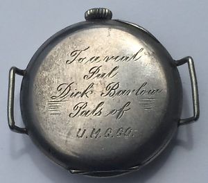 WW1 Inscribed 102nd Ambulance Co. 26th Division WIA Sergeant's Trench Watch