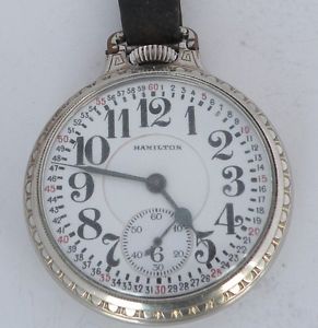 Vintage 14KGF Hamilton 992 16 size 21 Jewel Railway, railroad Pocket Watch 1926