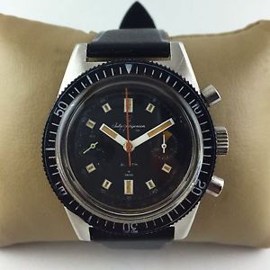 VINTAGE JULES JUNGERSEN LANDERON CHRONOGRAPH WRIST MAN WATCH ORIGINAL DIAL DIVER