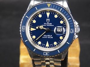 VINTAGE TUDOR PRINCE OYSTERDATE MINI-SUB 2671 200M SS SWISS AUTO BOY SIZE WATCH