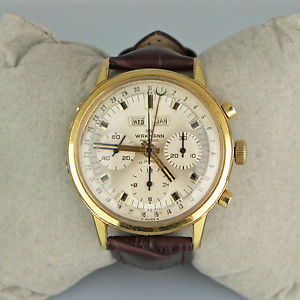 Wakmann Triple Date Chronograph Valjoux 730 Wristwatch