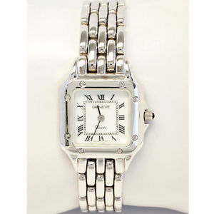 14kt White Gold Lady's Geneve Watch 46 grams