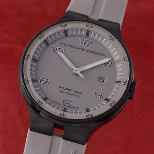 NEU - PORSCHE DESIGN FLAT SIX 44 AUTOMATIK BLACK HERRENUHR 6350.43 NP: 2250,- € image 1