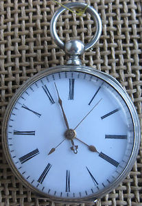 Large Chinese DUPLEX Silver Pocket watch Late 19TH CENTURY