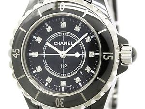 Polished CHANEL J12 Diamond Ceramic Quartz Ladies Watch H1625 (BF300316)