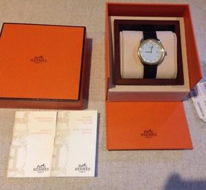Hermes Mens Arceau Gold and Stainless Wrist Watch