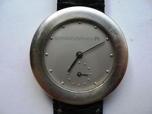 Vintage. Unisex Platinum 950 Pt. <BERNARD VORTMANN > Wristwatch.