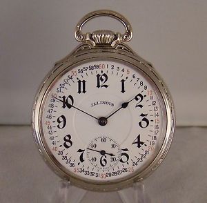 ILLINOIS BUNN SPECIAL 23j 60h 14k GOLD FILLED OPEN FACE RAILROAD 16sPOCKET WATCH