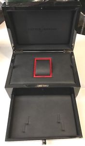 ULYSSE NARDIN DIAVOLO Watch Box Shiny Black Large 10x7x5 Inner Outer BRAND NEW!!