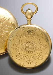 18K GOLD CONVERTIBLE OPEN/HUNTER CASE ENGLISH LEVER FUSEE POCKET WATCH CA1890