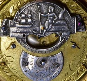 MUSEUM Memento Mori Skull Verge Fusee CALENDAR,FAUX PENDULUM Doctors's watch