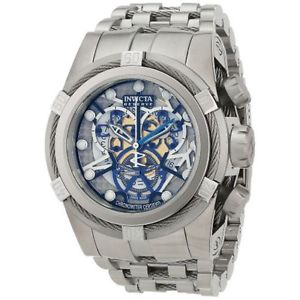 Invicta Bolt 13746 Mens Silver Dial Quartz Watch with Stainless Steel Strap