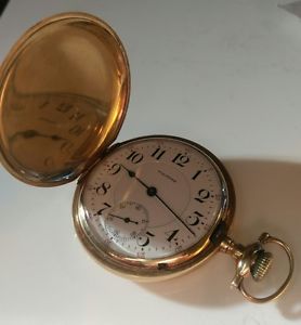 14k solid gold 16s Waltham Vanguard Model 1899 23 Jewel
