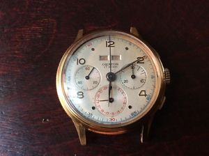 vintage Orator chronograph watch,day ,date,month g.p.