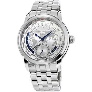 Frederique Constant Men's FC718WM4H6B World Timer Analog Display Swiss Automatic
