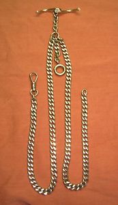 SOLID 14K GOLD POCKET WATCH CHAIN ANTIQUE/VINTAGE