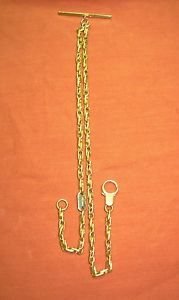 SOLID 18K GOLD POCKET WATCH CHAIN ANTIQUE/VINTAGE