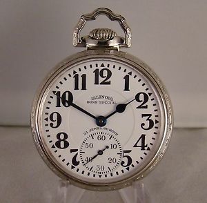 ILLINOIS BUNN SPECIAL 21j 161A ELINVAR 14k GOLD FILLED OF RAILROAD POCKET WATCH