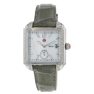 Michele MW15A01A2025 Milou Diamants Biseau Olive Bracelet Femmes Montre