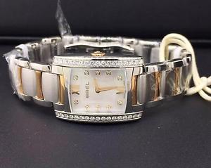 Ebel Brasilia Mini Two Tone Steel & 18k Yellow Gold MOP Diamond Dial 1215922