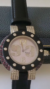 Ladies Large 44mm Kutchinsky Watch Set wth 2.5Ct Diamonds & 5 Ct Pink Sapphires.
