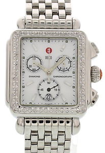 Michele Deco Chronograph Diamond & Stainless Steel 71-6000