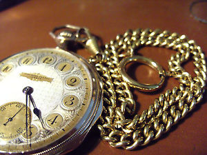 AUDEMARS FRERES 14K GOLD SWISS POCKET WATCH