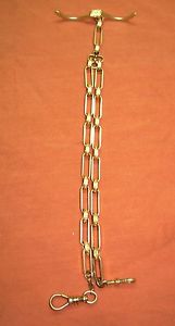 SOLID 14K GOLD POCKET WATCH CHAIN ANTIQUE/VINTAGE