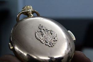Solid gold 18k diamond russian imperial Quarter Repeater chronograph 52mm