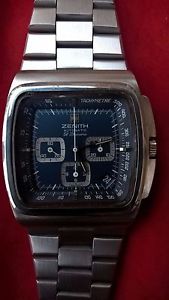 Vintage Zenith El Primero 3019 PHC, TV, Big Blue, Beautiful conditions