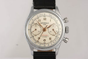 Lemania chronograph 105! vintage small watch! Lemania caliber 1270! Gorgeous!