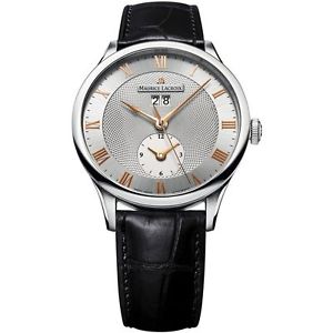 Maurice Lacroix Masterpiece Tradition Date GMT Men's Silver Face Automatic Watch