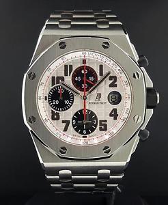 Audemars Piguet Royal Oak Offshore Panda Chrono 42mm 26170ST.OO.1000ST.02 B & P