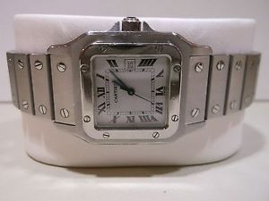 CARTIER SANTOS UOMO ACCIAIO AUTOMATICO FULL SET, REVISIONATO, OTTIME CONDIZIONI