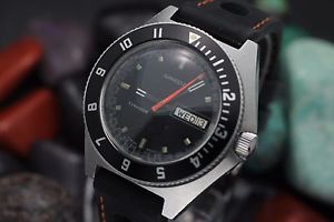 Vintage SANDOZ Typhoon Automatic Stainless Steel 1000M Diver's Watch