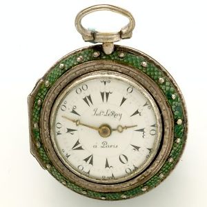 Rare Ladies Miniature Turkish Verge Fusse Pair Case Pocket Watch by LeRoy CA1745
